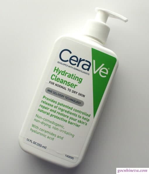 Sữa rửa mặt Cerave Hydrating Cleanser thích hợp cho da khô