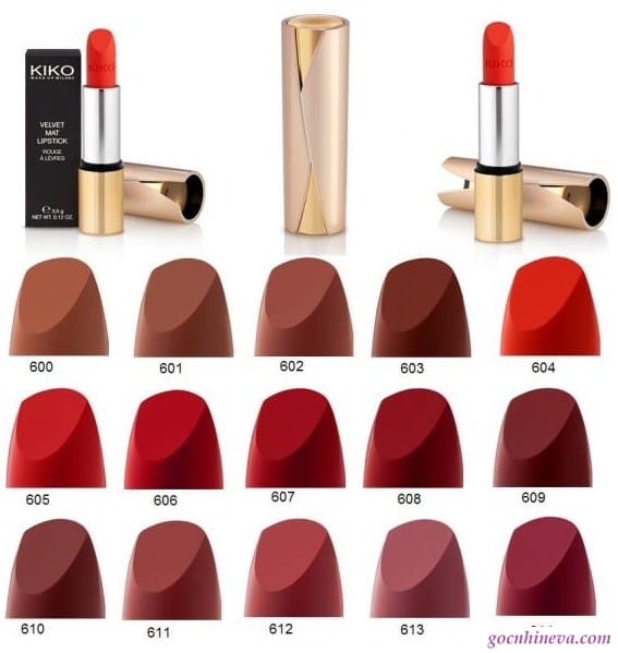 Velvet Mat – Satin Lipstick với 14 màu từ 3 tone màu cơ bản