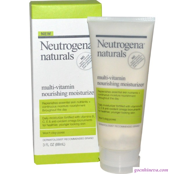 kem dưỡng ẩm Neutrogena Naturals Multi – Vitamin Nourishing Moisturizer an toàn cho da, dưỡng ẩm hiệu quả, giá thành phải chăng