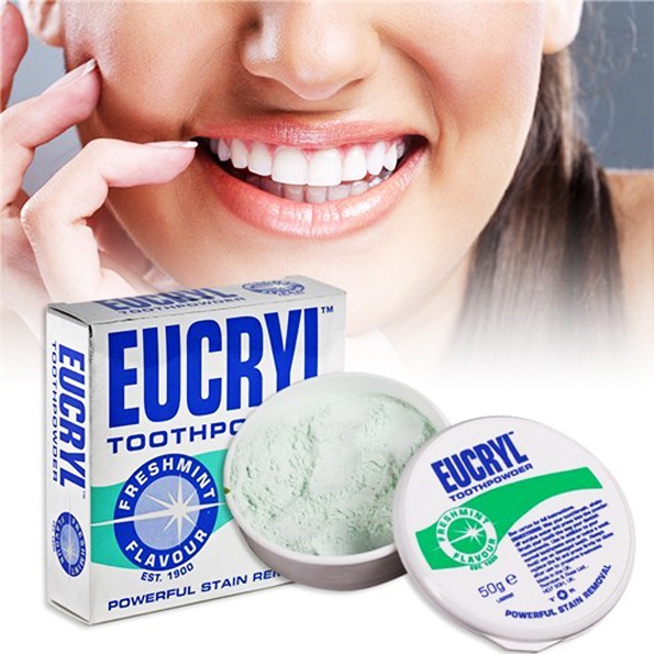 Công dụng của bột trắng răng eucryl