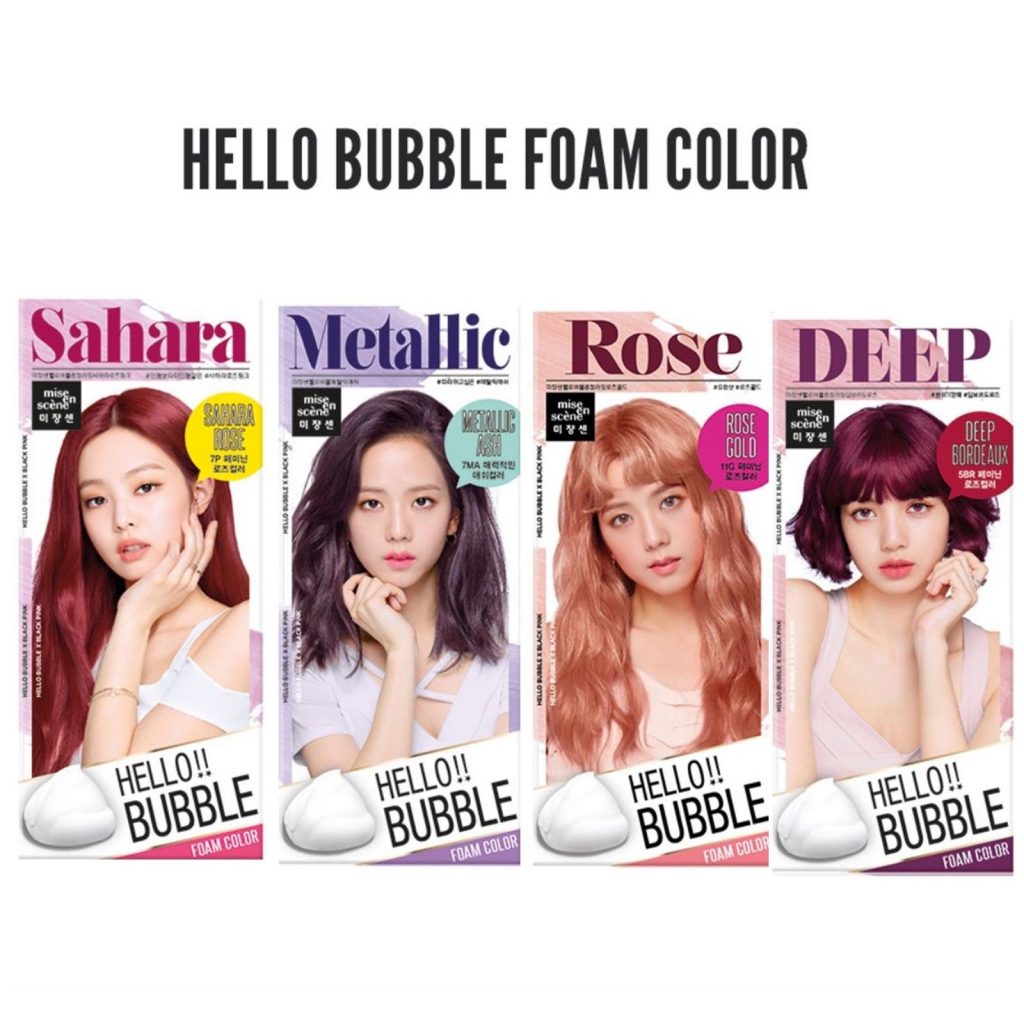 Dầu gội nhuộm tóc Hello Bubble Foam Hair Color